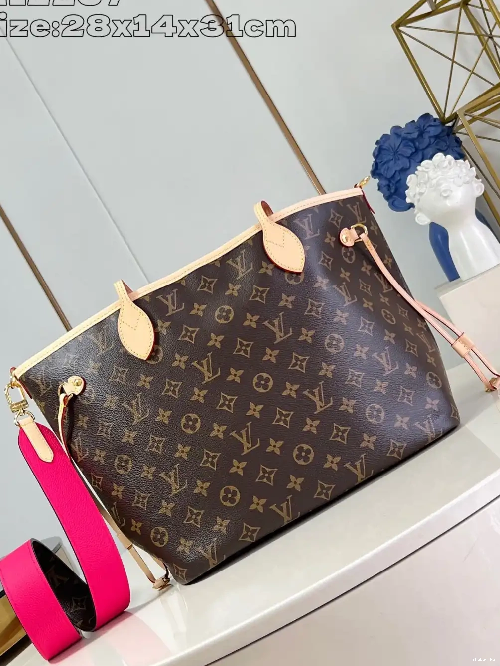 Out Vuitton Bandoulière Inside Neverfull MM-31*28*14cm Louis 0705